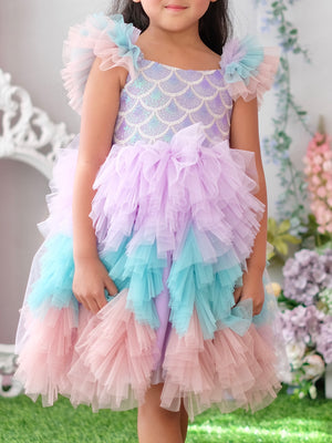 Laurette Mermaid Dress | Purple