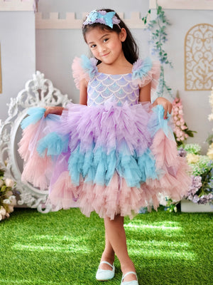 Laurette Mermaid Dress | Purple