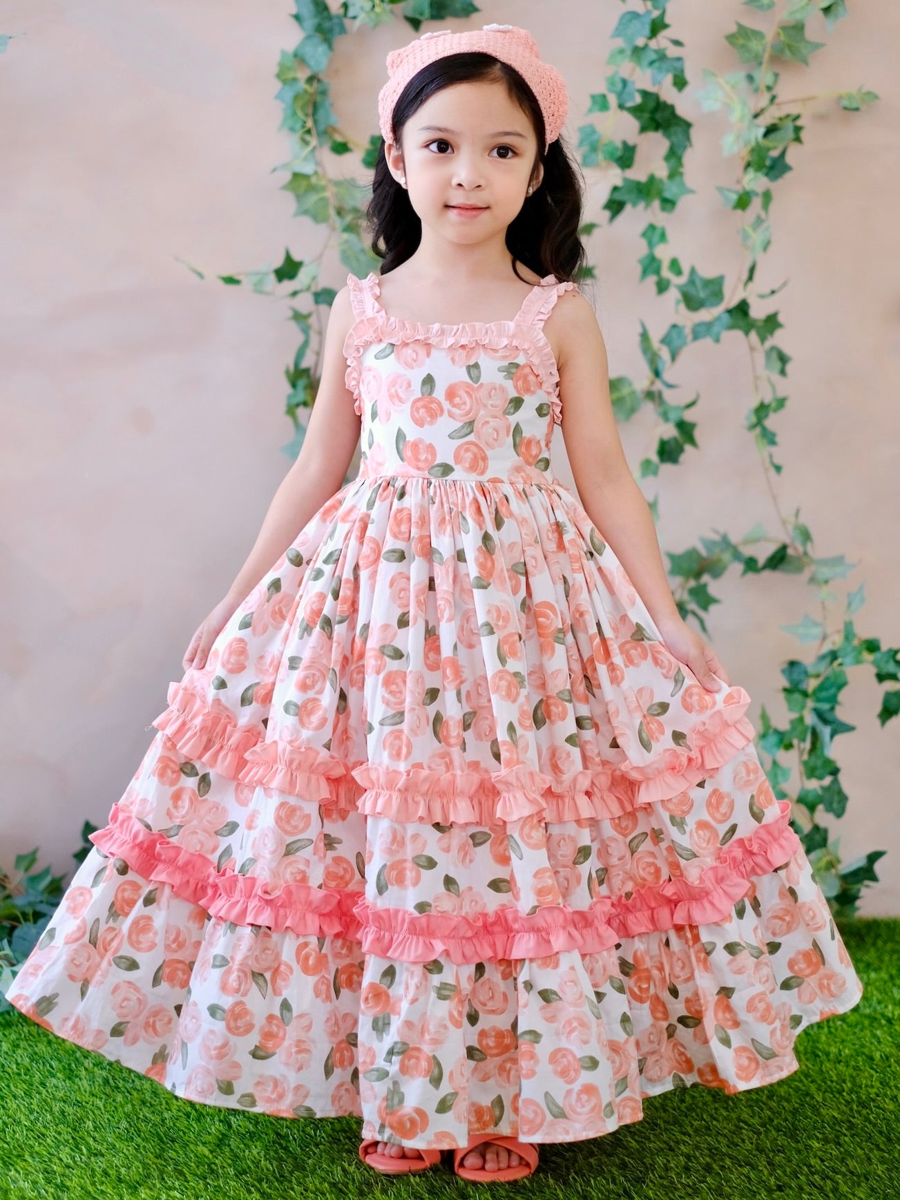 Ingrid Peach Ombre Dress
