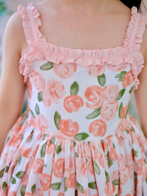 Ingrid Peach Ombre Dress