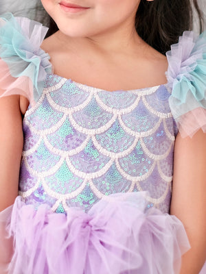 Laurette Mermaid Dress | Purple | Pre-order