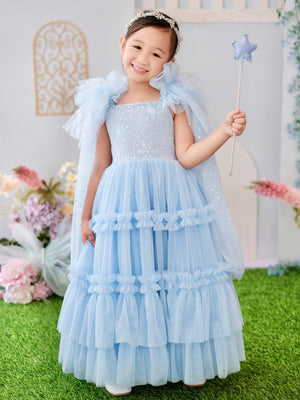 Lilianne Long Midi Dress | Snow Princess