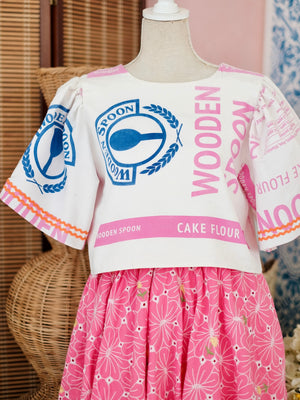 Carmelita Top | Pink and Blue | Women