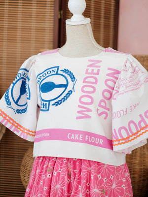 Carmelita Top | Pink and Blue | Women