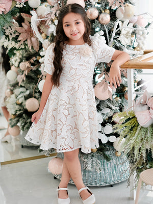 Sloane Dress | Set with Floral Brooch