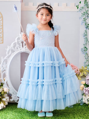 Lilianne Long Midi Dress | Snow Princess