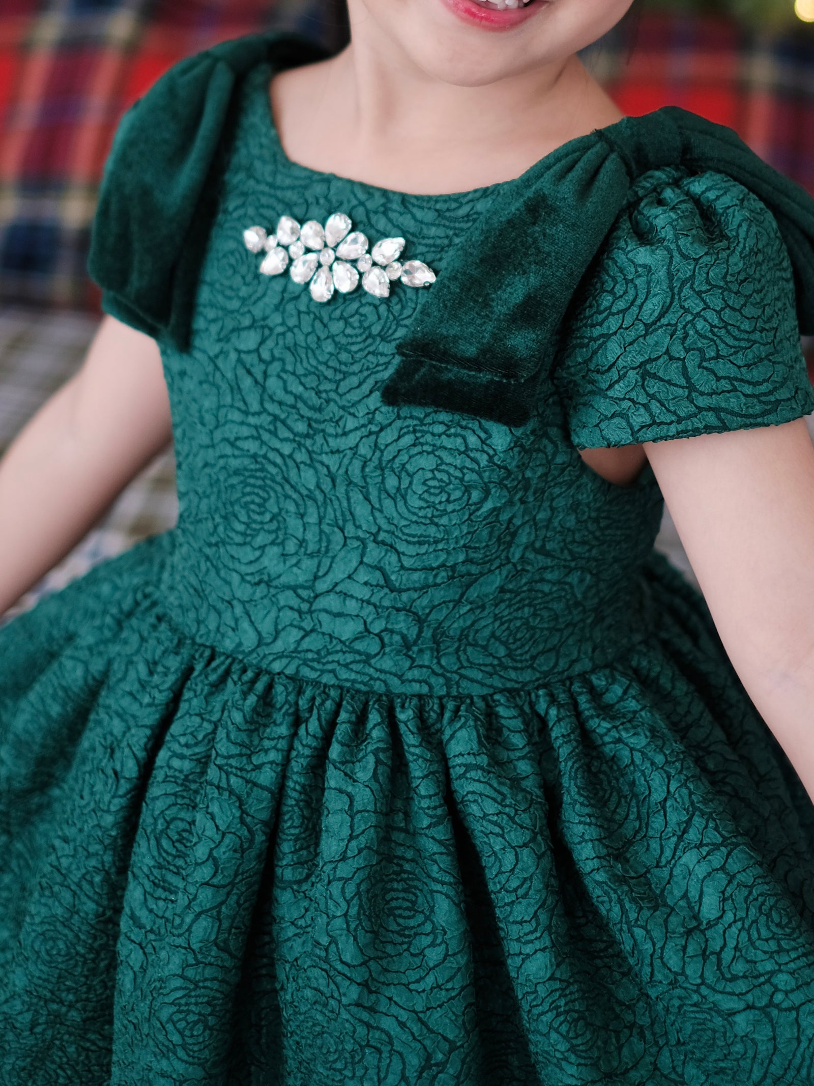Josie Dress in Hunter Green