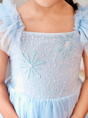 Lilianne Long Midi Dress | Snow Princess