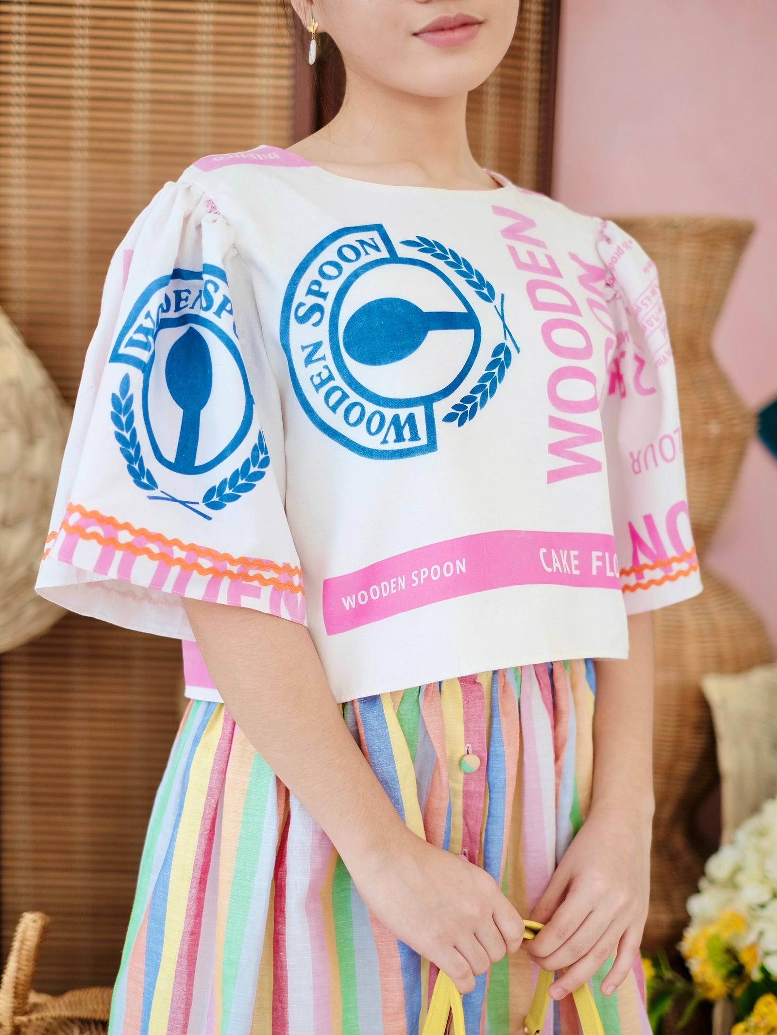 Carmelita Top | Pink and Blue | Women