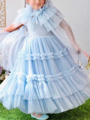 Lilianne Long Midi Dress | Snow Princess