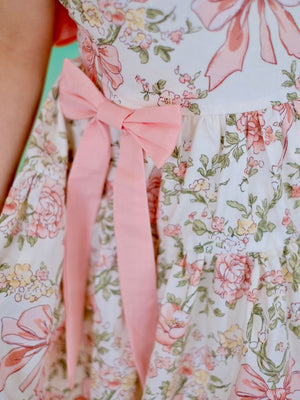 Sandrine Bubble Dress | Bow and Floral