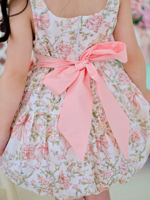 Sandrine Bubble Dress | Bow and Floral