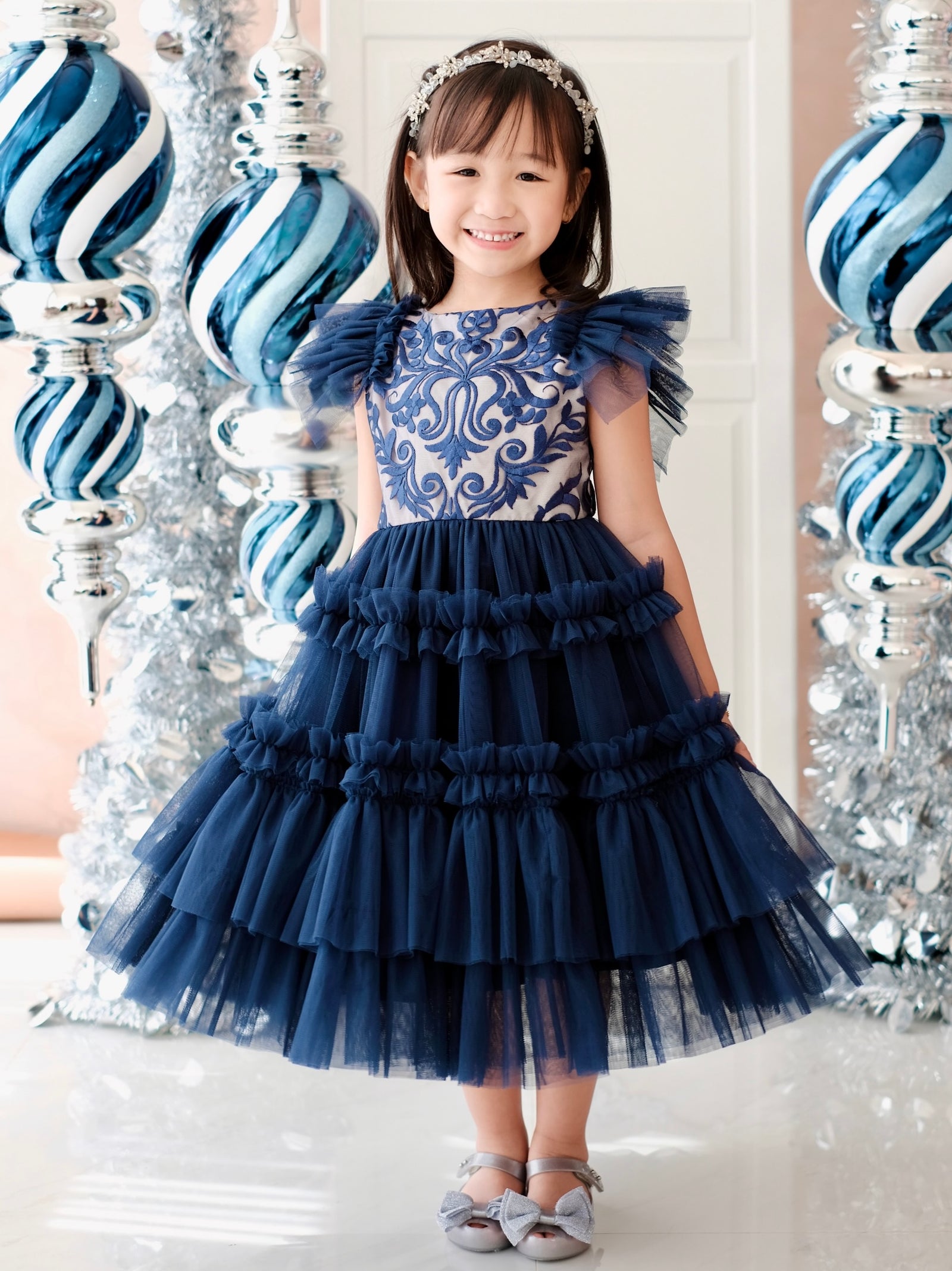 Charlotte Midi Dress | Midnight Blue | Pre-order