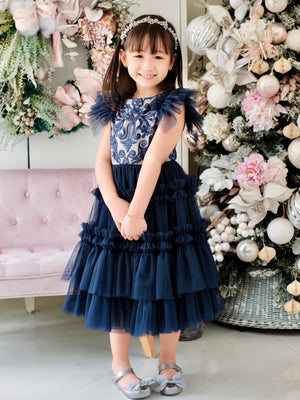 Charlotte Midi Dress | Midnight Blue | Pre-order