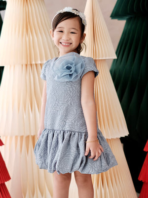 Fleurine Dress | Dusty Blue