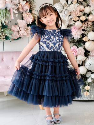 Charlotte Midi Dress | Midnight Blue | Pre-order