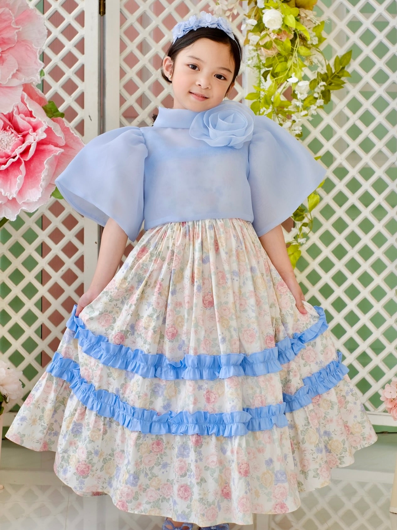 Sinag Kamisa Top | Baby Blue