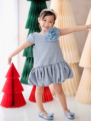 Fleurine Dress | Dusty Blue