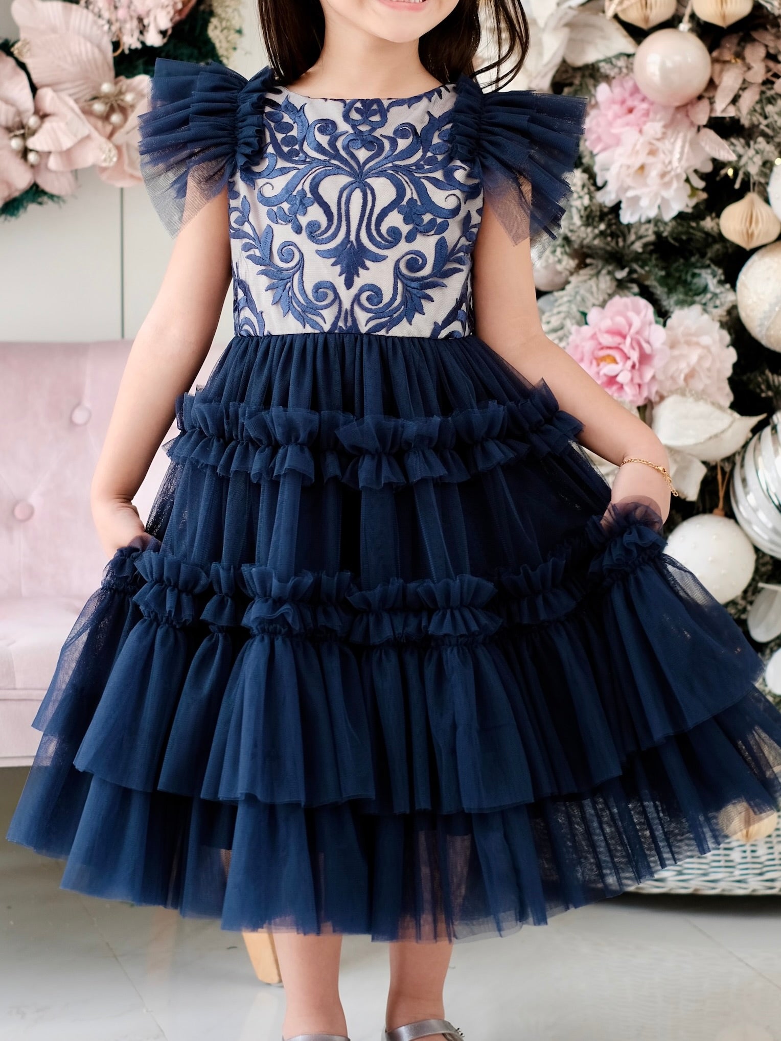 Charlotte Midi Dress | Midnight Blue | Pre-order