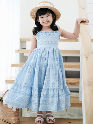 Fernanda Midi Dress in Broderie Anglaise