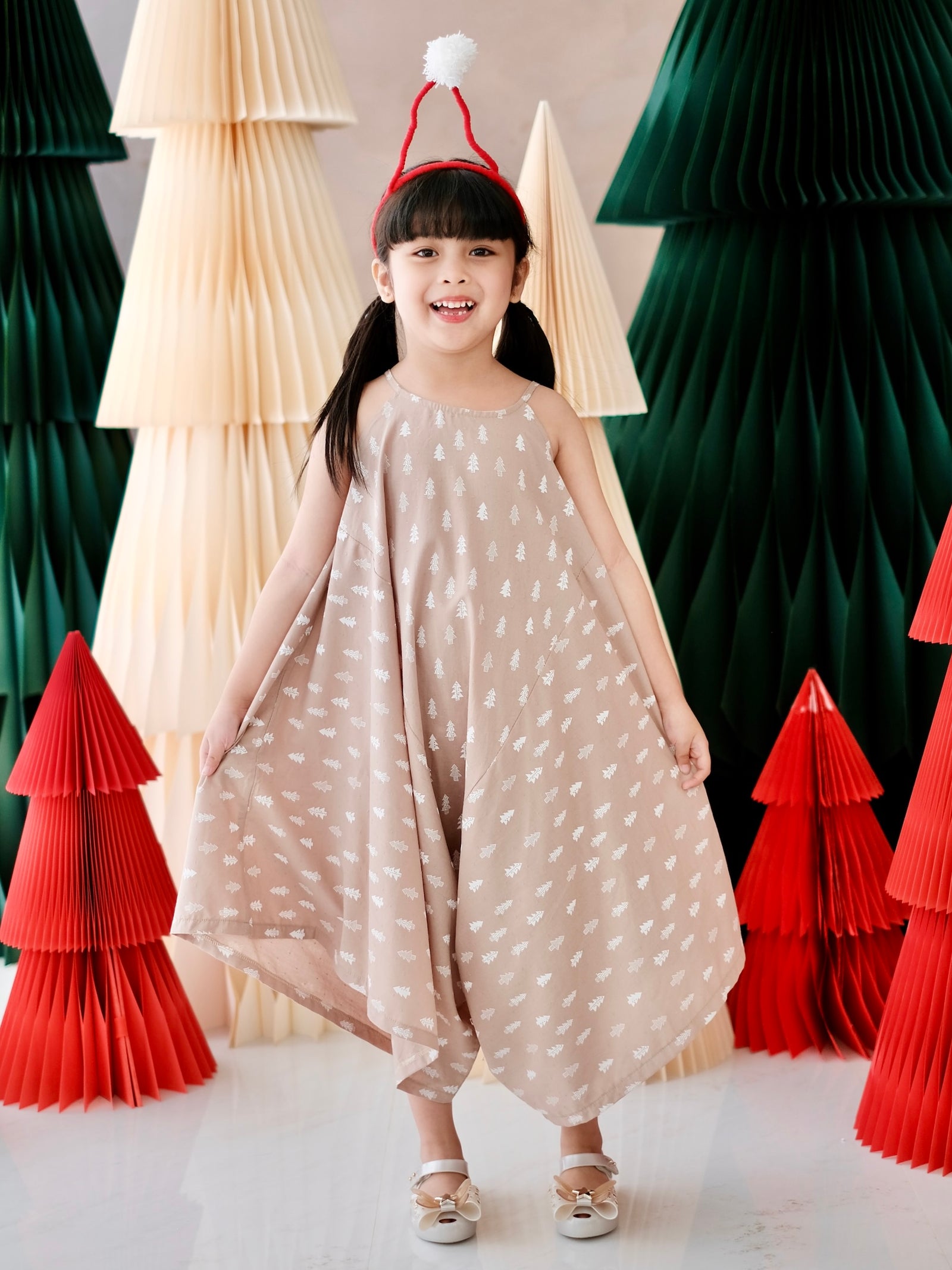 Payton Harem Jumpsuit | Winter Scene Latté