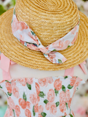 2-Tone Floral Headwrap