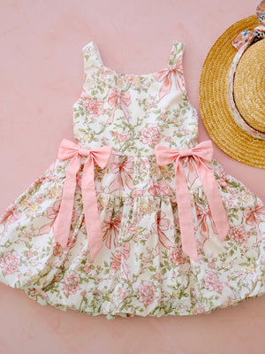 Sandrine Bubble Dress | Bow and Floral