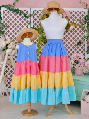 Baila Color Block Skirt | Women