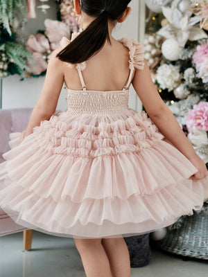 Emmanuelle Mini Tutu Dress | Champagne