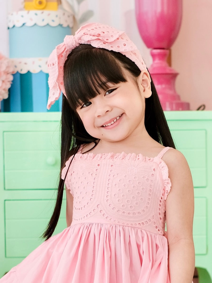 Broderie Bow Headband