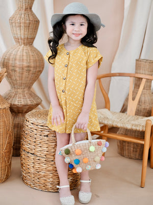 Calla Playsuit | Feather Print