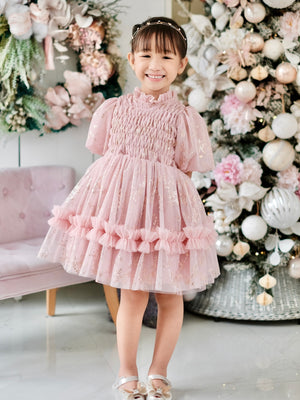 Sabrina Mini Dress | Rose Gold and Blush