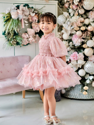 Sabrina Mini Dress | Rose Gold and Blush