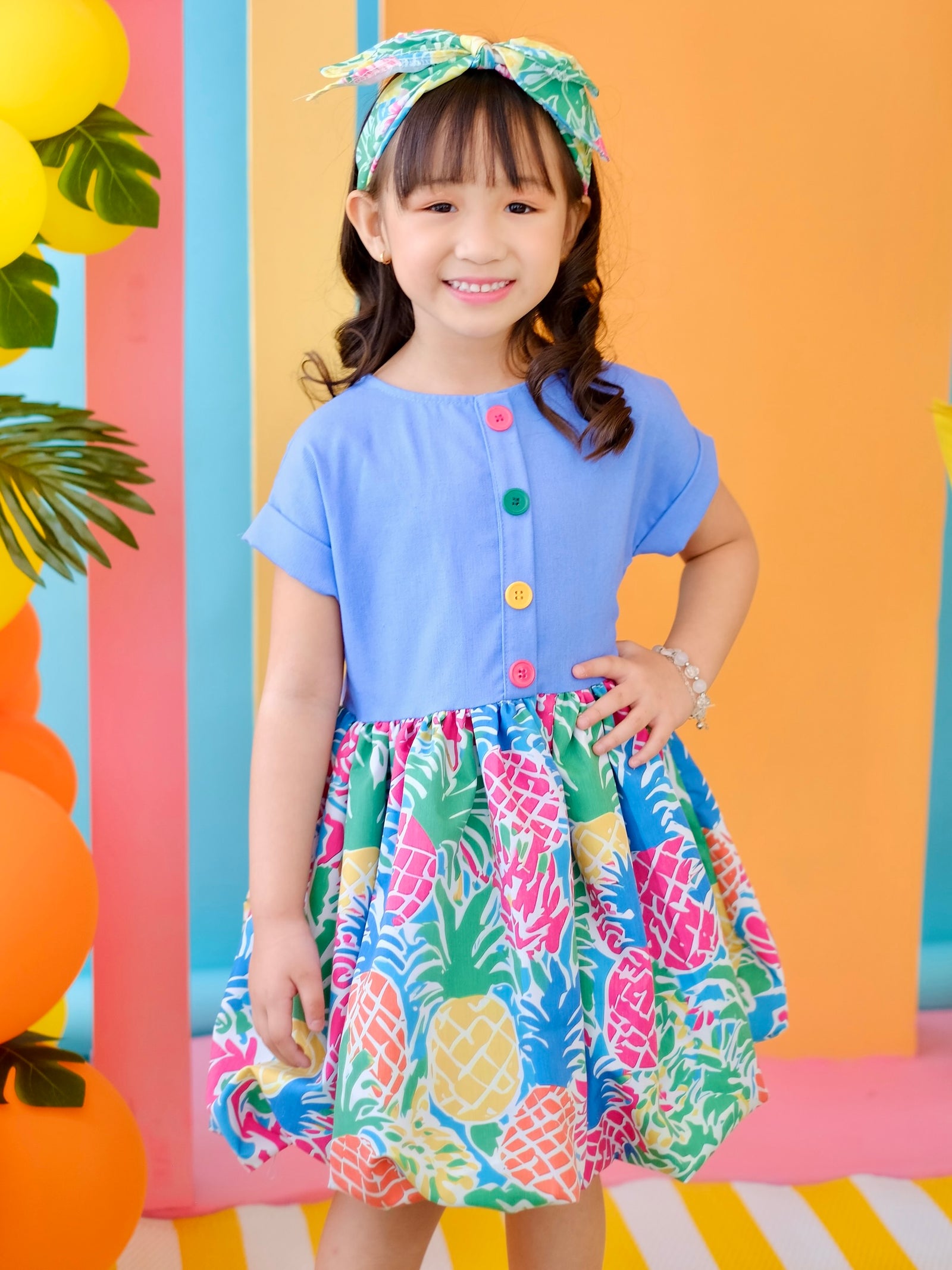 Ava Bubble Dress | Pineapple