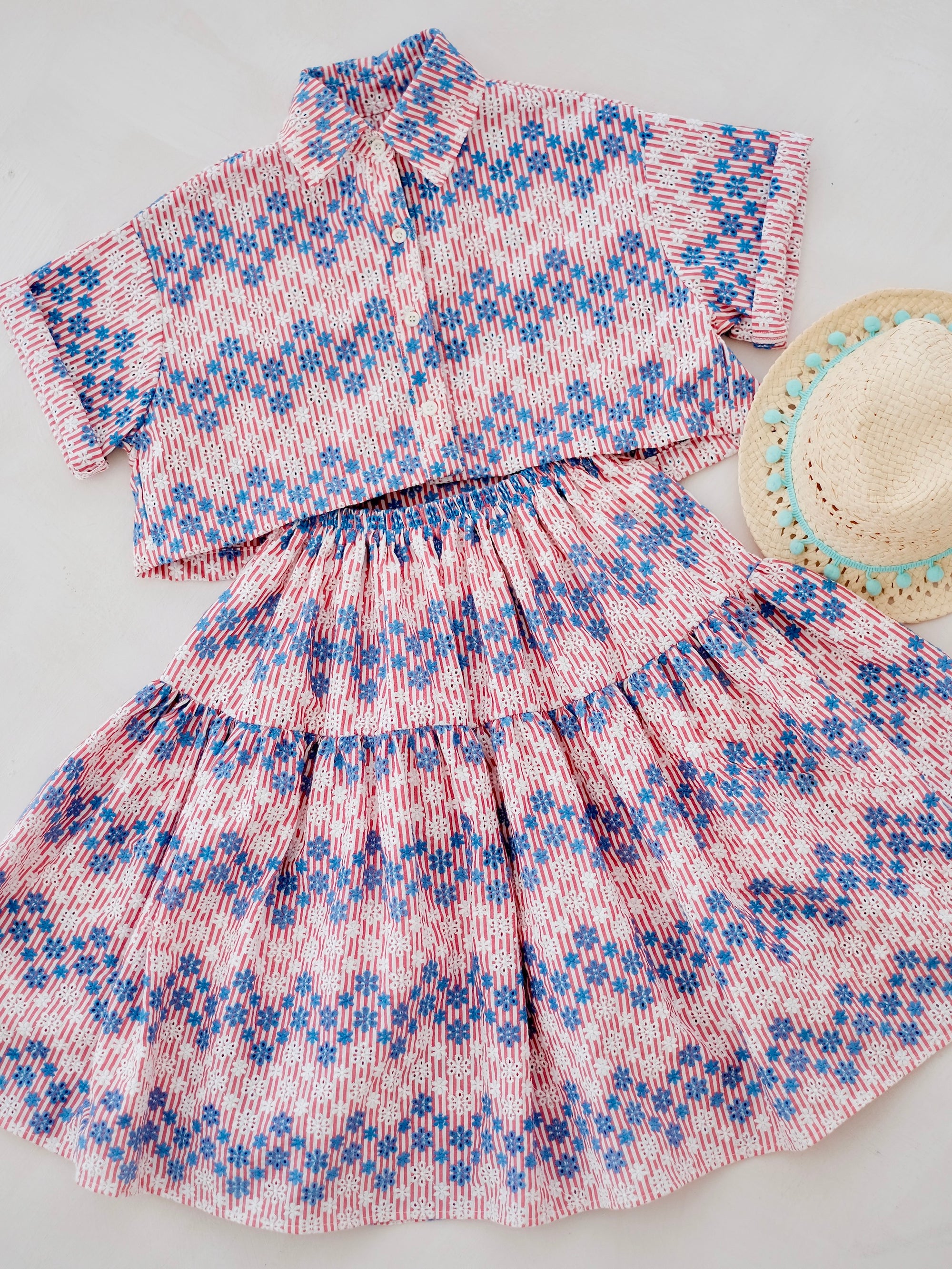 Jessie Set | Semi Crop Top & Skirt