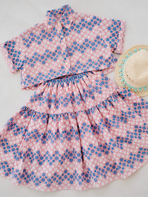 Jessie Set | Semi Crop Top & Skirt
