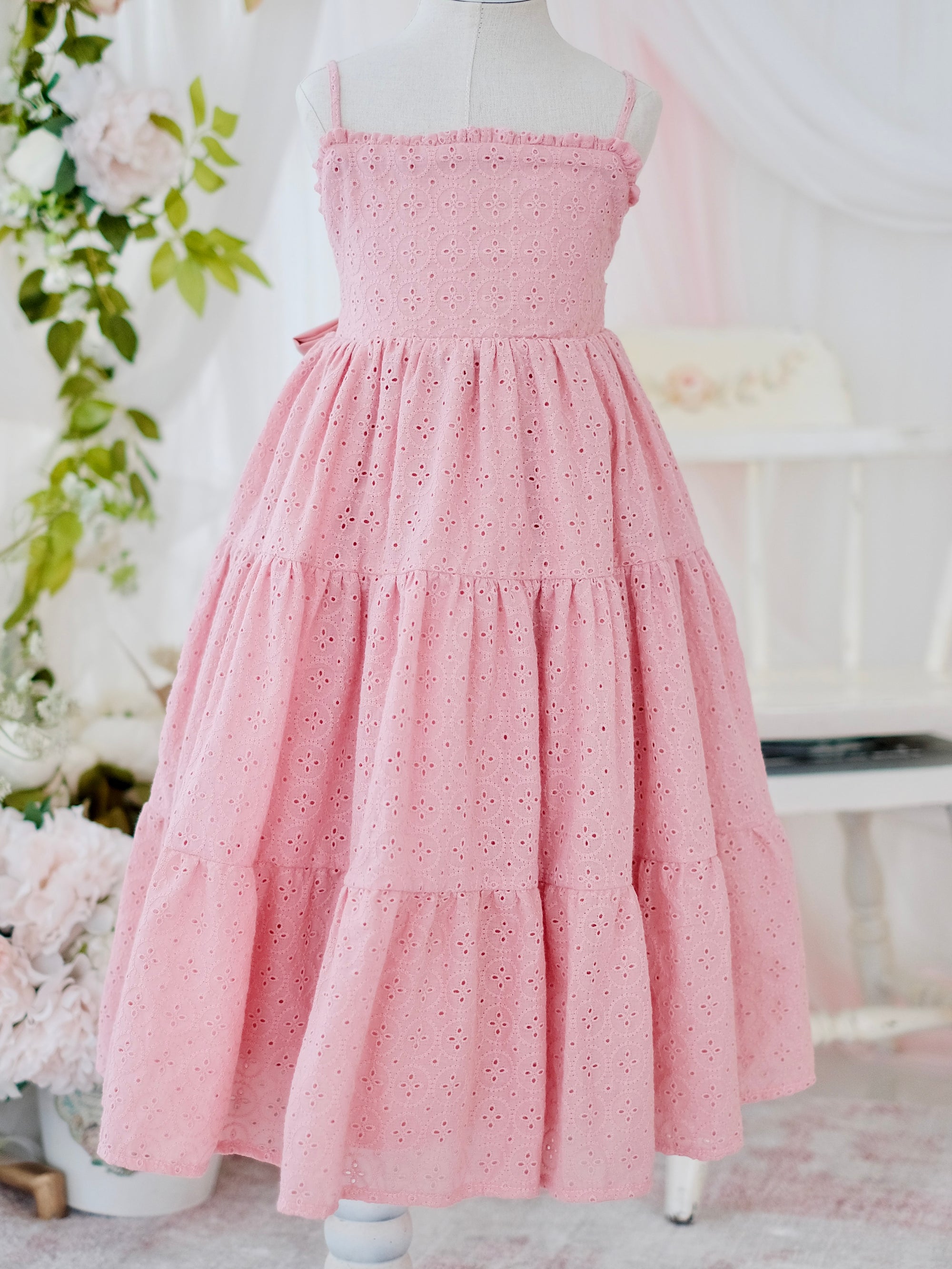 Fernanda Dress in Dusty Pink | Long Midi