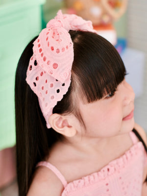 Broderie Bow Headband