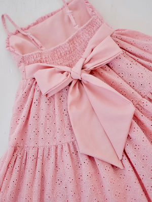 Fernanda Dress in Dusty Pink | Long Midi