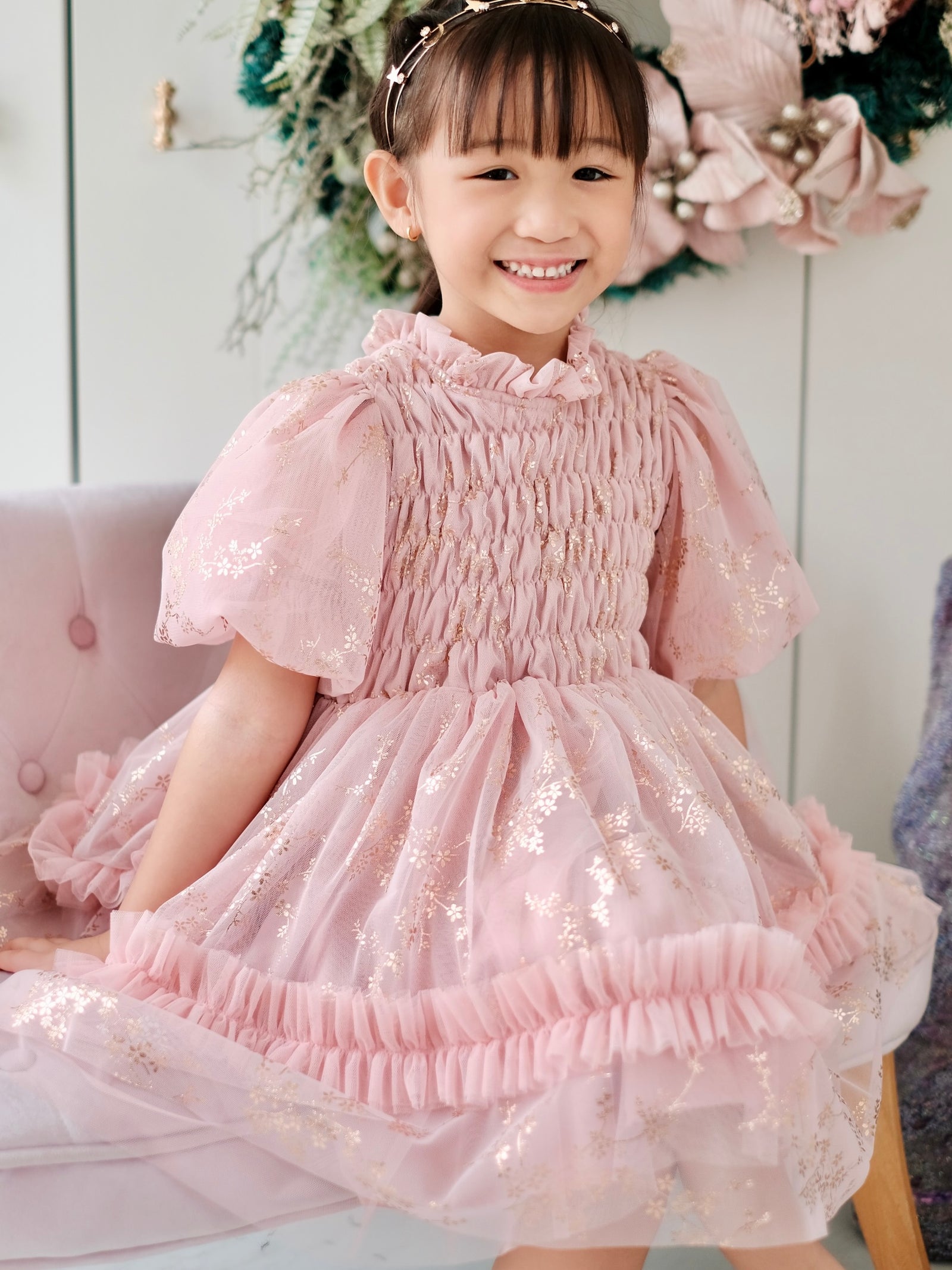 Sabrina Mini Dress | Rose Gold and Blush