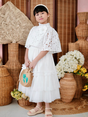 Sinag Broderie Kamisa with Brooch