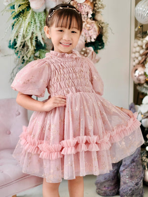 Sabrina Mini Dress | Rose Gold and Blush