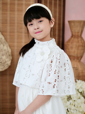 Sinag Broderie Kamisa with Brooch