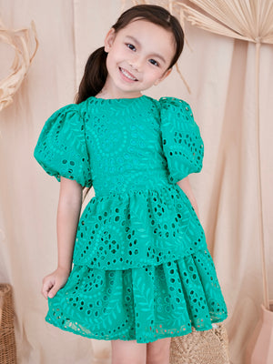 Pascalle Dress | Tropical Green
