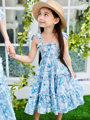 Kira Dress in Summer Toile