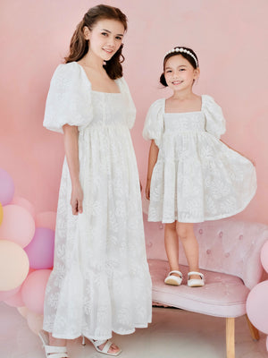 Sevilla Dress in White Lace | Women