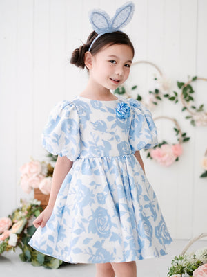 Bellerose Jacquard Dress | Baby Blue