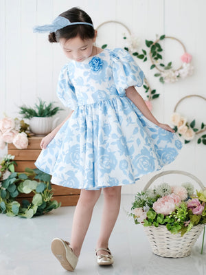 Bellerose Jacquard Dress | Baby Blue