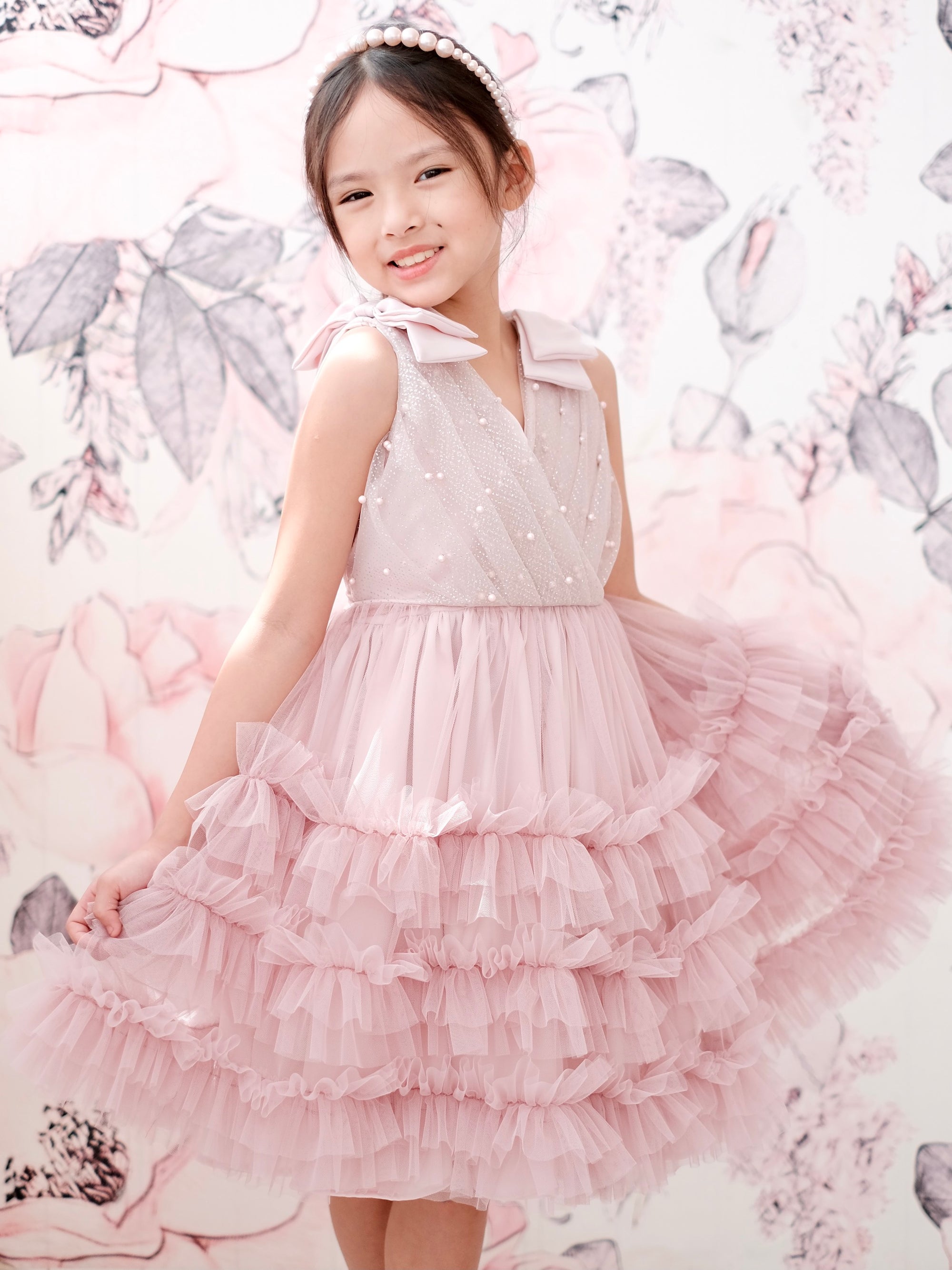 Clara Tutu Dress Dusty Pink