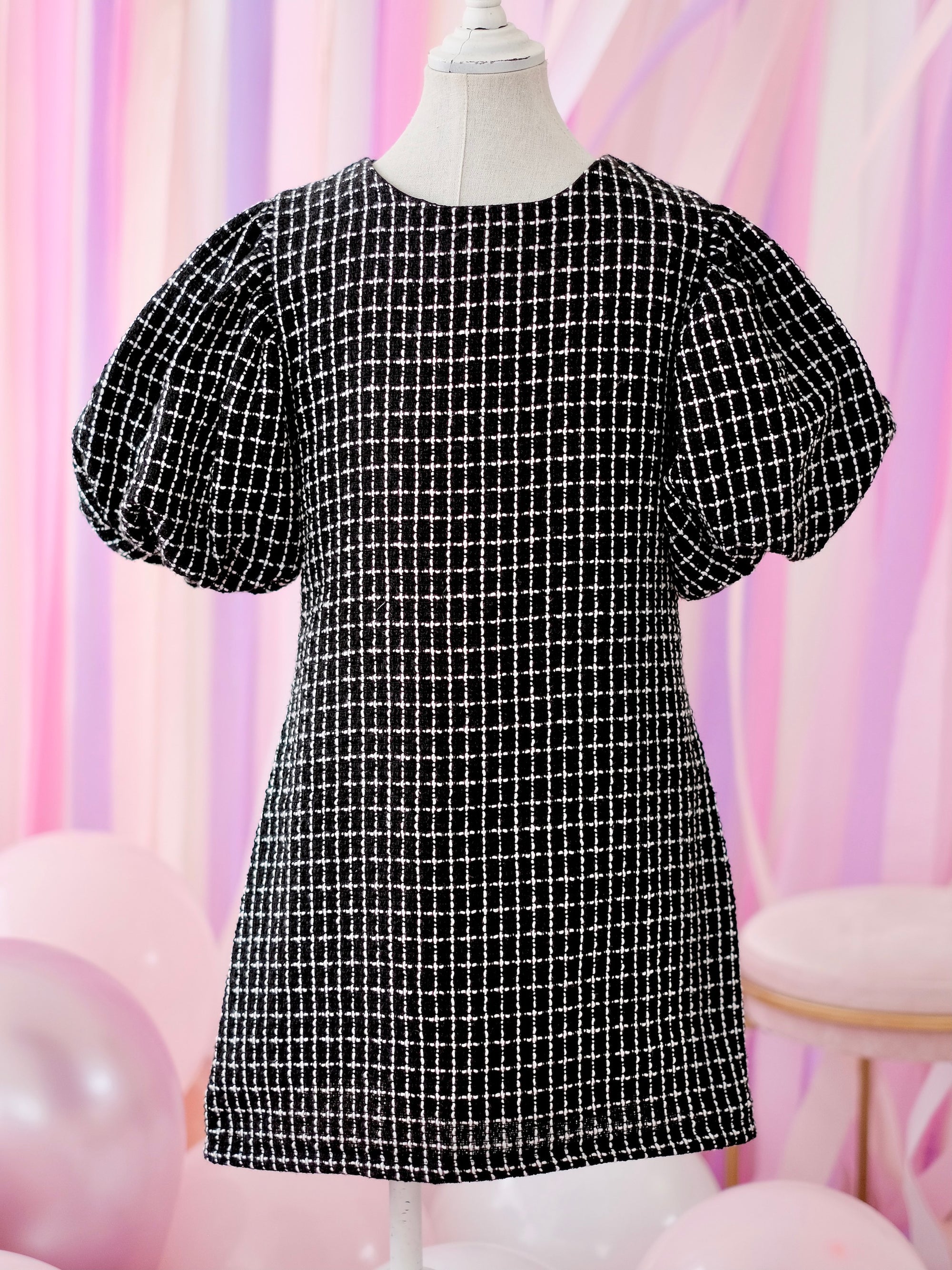Mabelle Tweed Dress | Grid